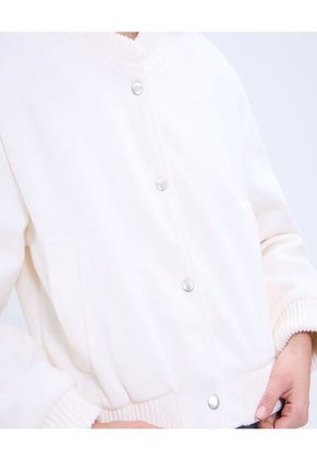 Chaqueta Para Mujer Bomber Color Beige Marca Ostu #40080221