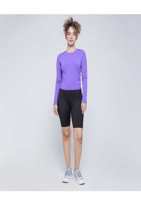 Camiseta Para Mujer Manga Larga Color Morado Marca Ostu #40092174