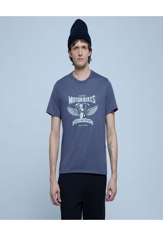 Camiseta Para Hombre Manga Corta Color Gris Oscuro Marca Ostu #60091260 Ostu