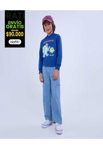 Hoodie Monster Inc Para Niño  De Infantil Niño #80060150 Ostu