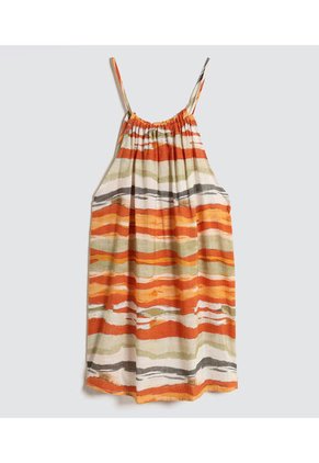 Blusa Para Mujer Manga Sisa Color Terracota Marca Ostu #40120978