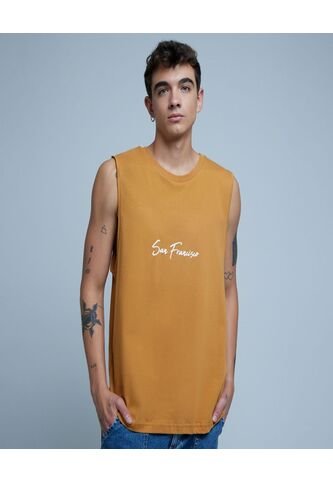 Camiseta Para Hombre Manga Sisa Color Amarillo  Marca Ostu #60091224 Ostu
