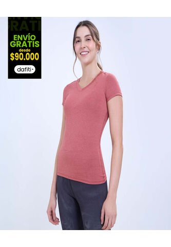 Camiseta Para Mujer Manga Corta Color Naranja Marca Ostu #40092273 Ostu