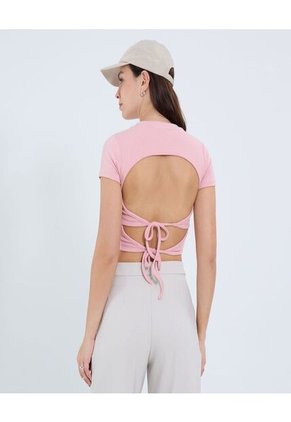 Camiseta Para Mujer Manga Corta Moda Color Rosa Marca Ostu #40092463