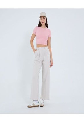 Camiseta Para Mujer Manga Corta Moda Color Rosa Marca Ostu #40092463