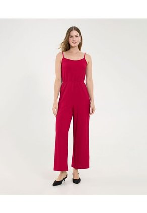 Enterizo Para Mujer Manga Sisa Color Rojo Marca Ostu #40320106