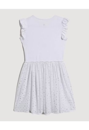 Vestido  Infantil Niña M/Sisa Medio Color Blanco Marca Ostu #90170078