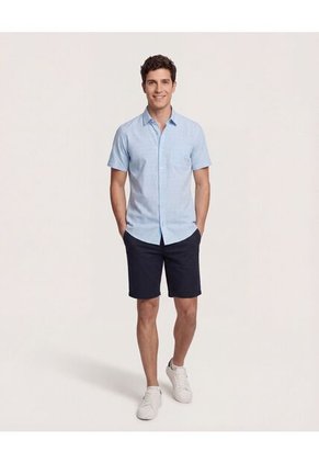 Bermuda  Para Hombre Regular Corto Color Azul Marca Ostu #60100487