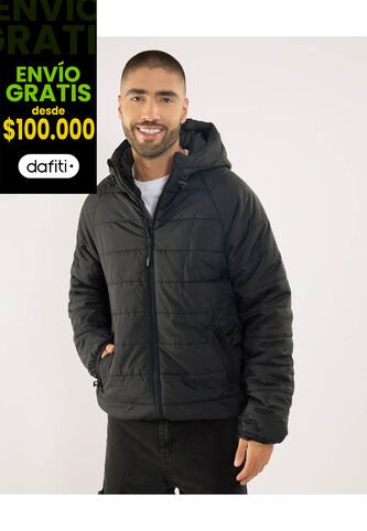 Chaqueta Para Hombre Acolchada Color Negro Marca Ostu #60080168 Ostu