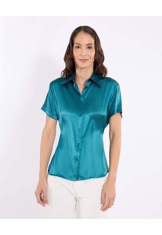 Camisa  Para Mujer Manga Corta Color Verde Marca Ostu #40010374 Ostu