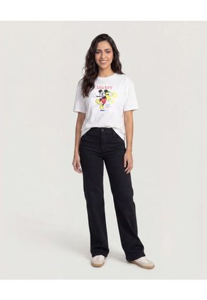 Camiseta Mickey Citrus Para Mujer Crema Ostu