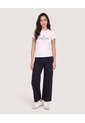 Camiseta Slim Estampada  Para Mujer Blanco Ostu de Ostu
