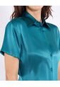 Camisa  Para Mujer Manga Corta Color Verde Marca Ostu #40010374 de Ostu