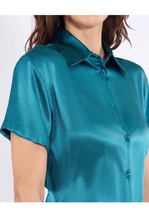 Camisa Para Mujer Manga Corta Color Verde Marca Ostu #40010374