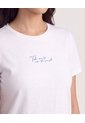 Camiseta Regular Estampada  Para Mujer Beige Ostu de Ostu