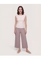 Camiseta Basica Screen  Para Mujer Beige Ostu de Ostu
