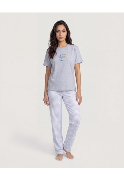 Pijama Dreamy Night  Para Mujer Blanco Ostu
