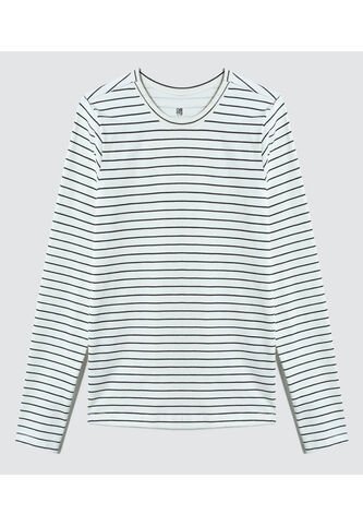 Camiseta Para Mujer Manga Larga Color Negro Marca Ostu #40092021 Ostu