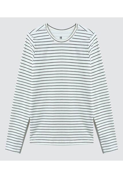 Camiseta Para Mujer Manga Larga Color Negro Marca Ostu #40092021