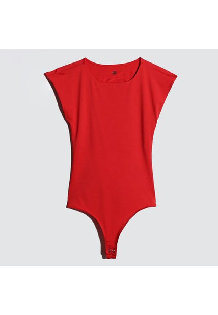 Body Para Mujer Manga Corta Color Rojo Marca Ostu #40200106