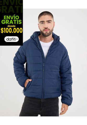 Chaqueta Para Hombre Acolchada Color Azul Marca Ostu #60080168 Ostu