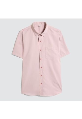 Camisa Para Hombre Manga Corta Con Bolsillo Color Naranja Marca Ostu #60010667 Ostu