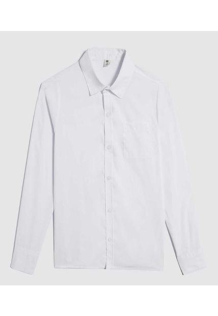 Camisa Para Niño Manga Larga Color Blanco Marca Ostu #80010054