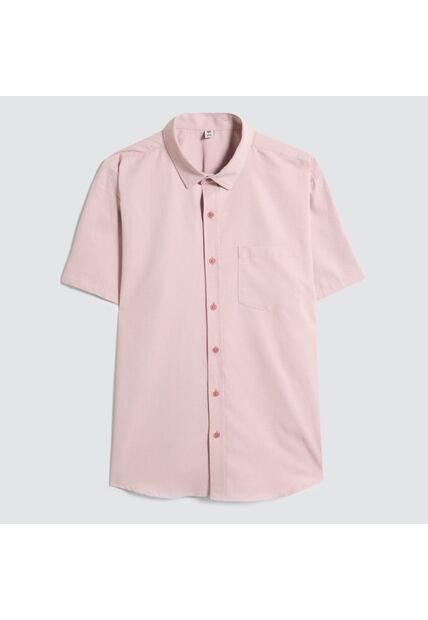 Camisa Para Hombre Manga Corta Con Bolsillo Color Naranja Marca Ostu #60010667