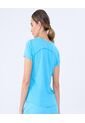 Camiseta Para Mujer Manga Corta Cuello Redondo Color Azul  Marca Ostu #40092395 de Ostu