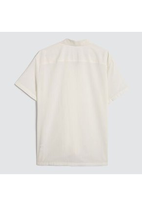 Camisa Para Hombre Manga Corta Sin Bolsillo Color Crema Marca Ostu #60010730