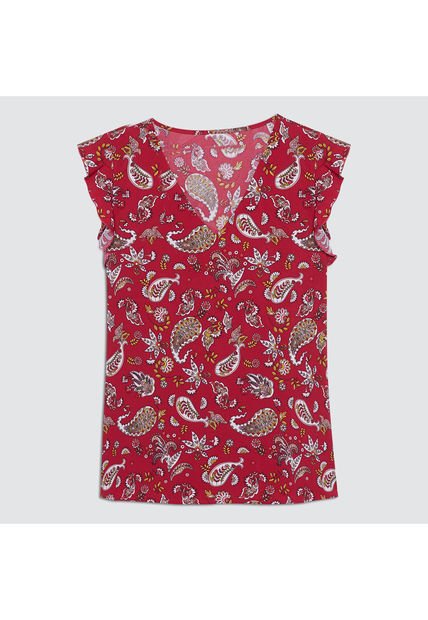 Blusa Para Mujer Manga Sisa Color Rosado Oscuro Marca Ostu #40120845