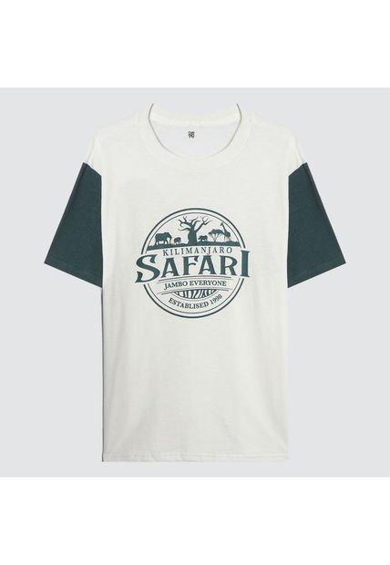 Camiseta Para Hombre Manga Corta Color Blanco Marca Ostu #60091152