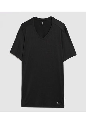 Camiseta Para Hombre Manga Corta Cuello V Color Negro Marca Ostu #60091493 Ostu