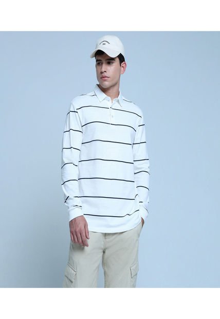 Buzo Para Hombre Cuello Camisero Color Blanco Marca Ostu #60060367