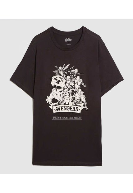 Camiseta Para Hombre Manga Corta Color Negro Marca Ostu #60091533