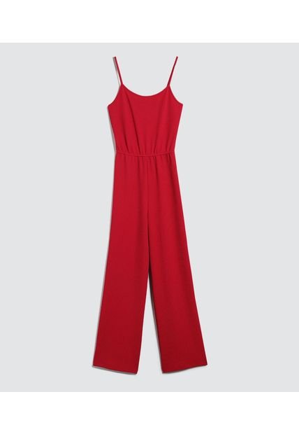 Enterizo Para Mujer Manga Sisa Color Rojo Marca Ostu #40320106