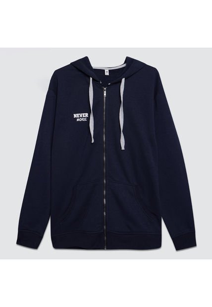Buzo Para Hombre Zipper Color Azul Oscuro Marca Ostu #60060302