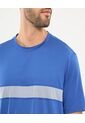 Camiseta Para Hombre Manga Corta Cuello Redondo Color Azul Marca Ostu #60091617 de Ostu