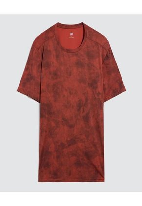 Camiseta Para Hombre Manga Corta Color Naranja Marca Ostu #60091501