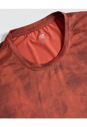 Camiseta Para Hombre Manga Corta Color Naranja Marca Ostu #60091501