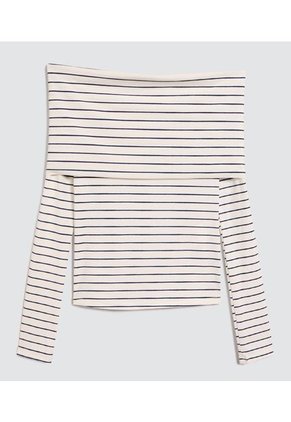 Camiseta Para Mujer Manga Larga Color Crudo Marca Ostu #40092213