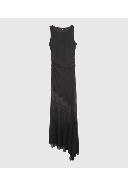 Vestido Para Mujer M/Sisa Largo Color Negro Marca Ostu #40170332