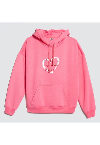 Buzo Para Mujer Hoodie Color Fucsia Marca Ostu #40060310