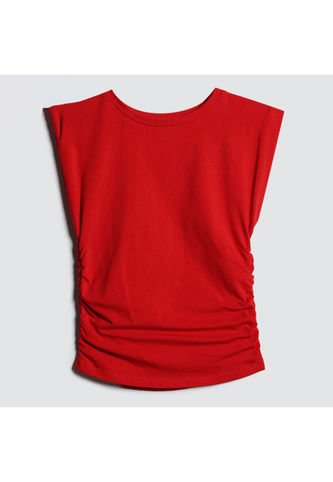 Camiseta Para Mujer Manga Sisa Color Rojo Marca Ostu #40091945 Ostu