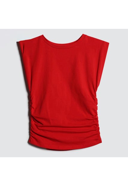 Camiseta Para Mujer Manga Sisa Color Rojo Marca Ostu #40091945