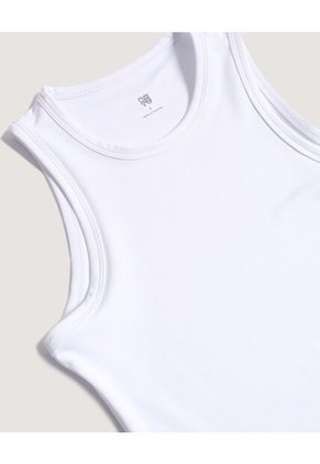 Camiseta  Para Mujer Manga Sisa Cuello Redondo Color Blanco Marca Ostu #40092792