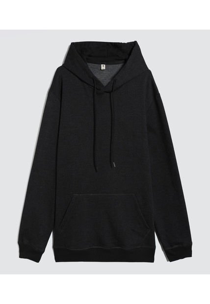 Buzo Para Hombre Hoodie Color Negrocarbon Marca Ostu #60060403