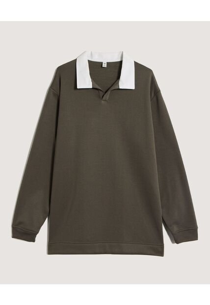 Buzo  Para Hombre Cuello V Color Verde Marca Ostu #60060613