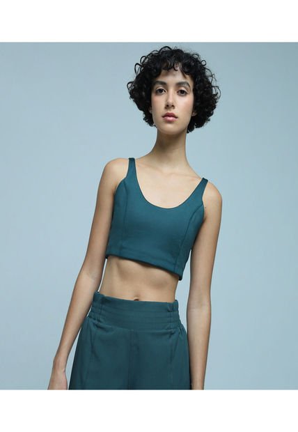 Top Para Mujer Top Color Verde  Marca Ostu #40220316