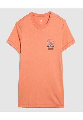 Camiseta Para Niño Manga Corta Color Naranja Marca Ostu #80090228